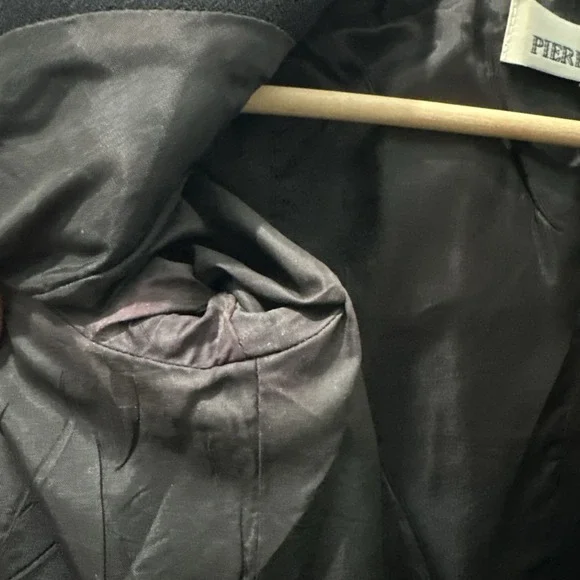 Pierre Balmain Paris Vintage Black Multicolor Jacket Lightweight S6 Made in USA - Picture 11 of 14